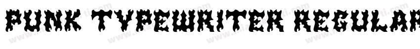 Punk Typewriter Regular字体转换